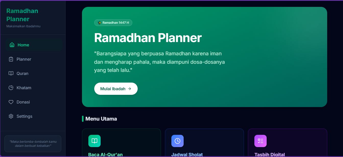 Ramadhan Planner
