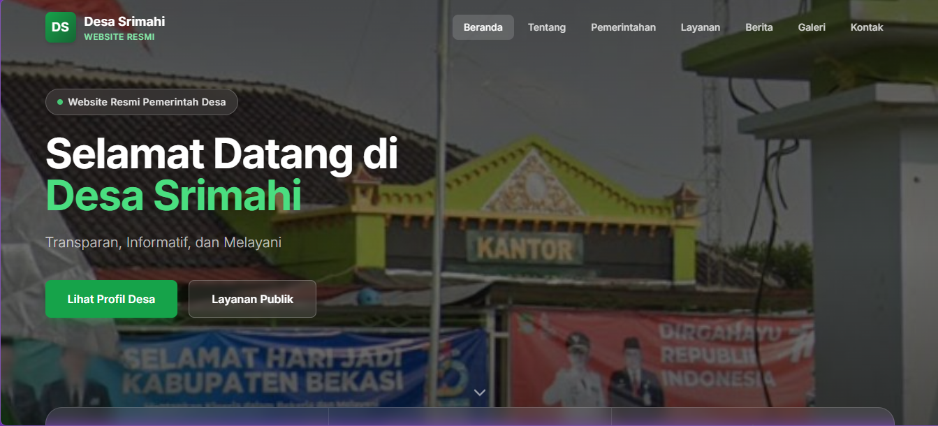 Website Desa Srimahi